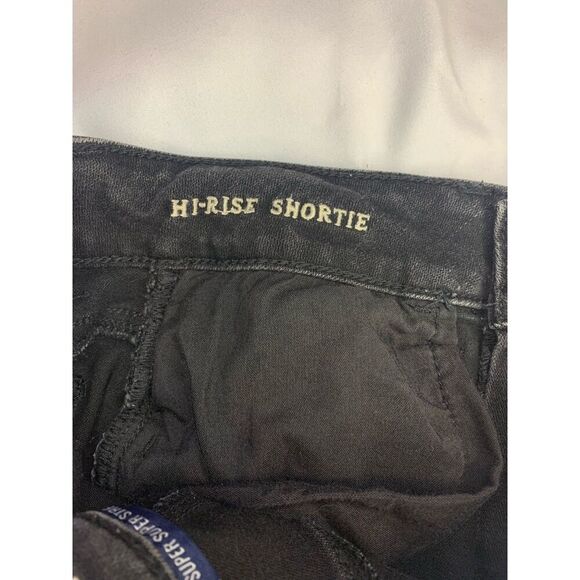 American-eagle-outfitters Women's Black Hi-Rise Shortie Flower Overlay Sz 0 - Picture 7 of 7